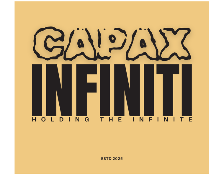 Banner for Capax Infiniti. Holding the Infinite